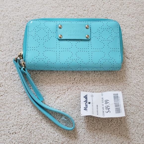 NWT Kate Spade Jazzy Metro Spade Zip Wallet Wristlet - Picture 2 of 12